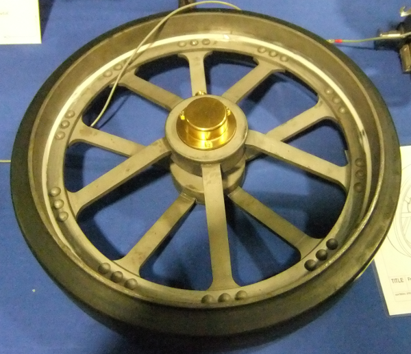 Burrell agricultural traction engine front wheel